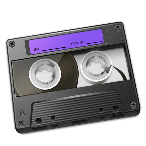 Cassette Purple Icon 512px png